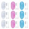 HOMOCONO Silicone Finger Toothbrush Set and Travel-Friendly Storage Boxes 9pcs with Soft Bristles, Oral Cleaning Function for Babies and Young view 1