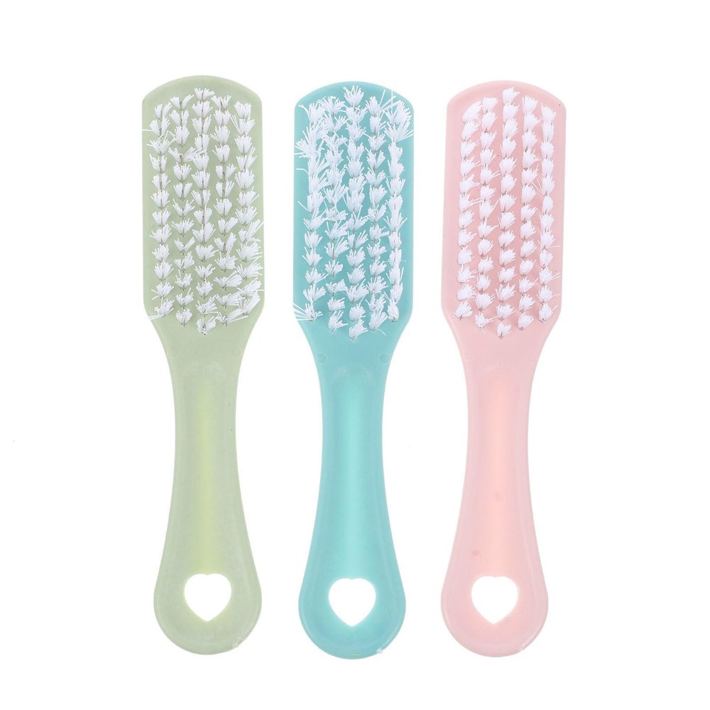 ROMISBABA Cleaning Brush Set Easy to Grip Design with Pp Bristles 3pcs Effective Cleaning Tool for Clothes and Shoes for Bathroom and Garden Shed Sink Use