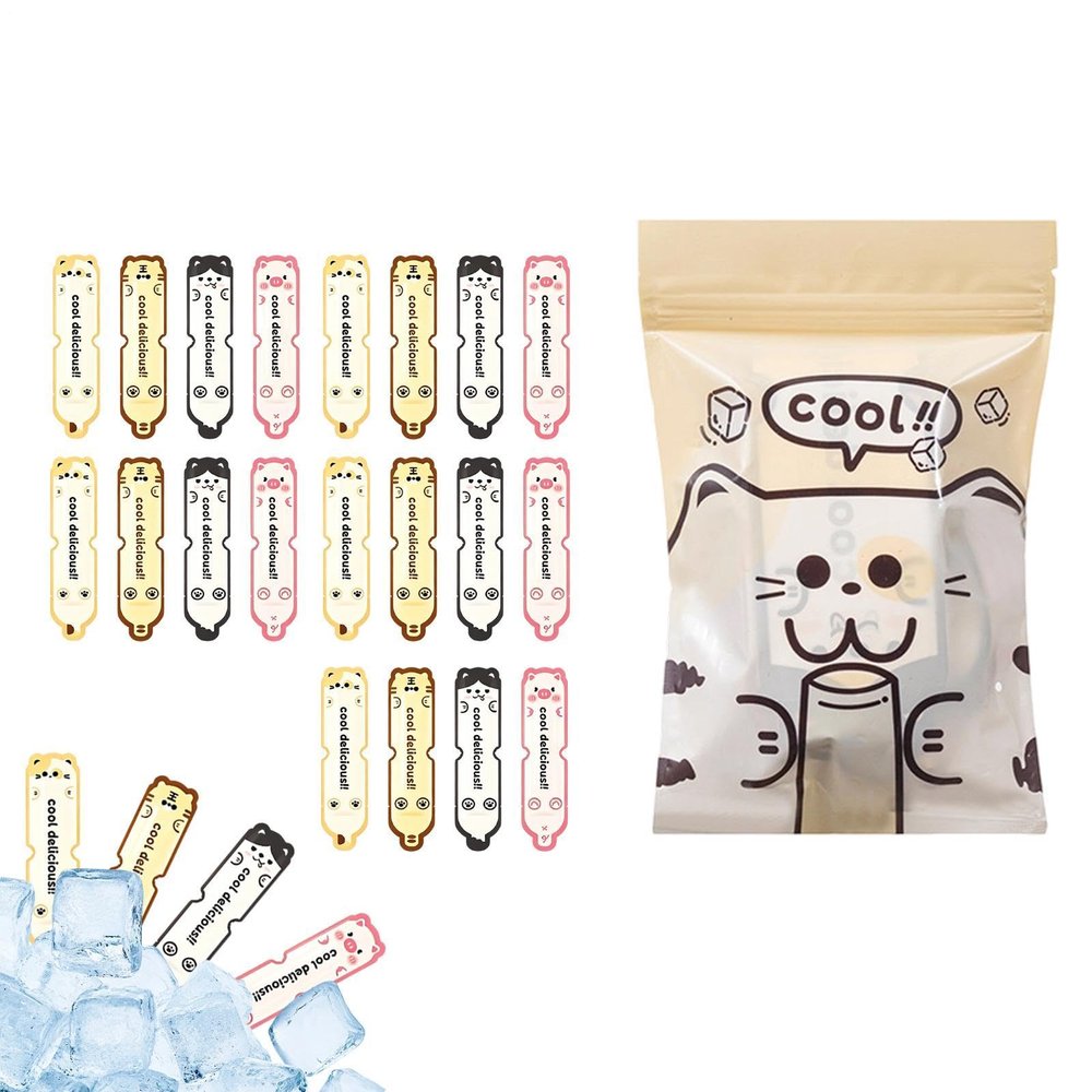 Freeze Pop Bags 90ml 20 Piece Self-Sealing Leak-Proof Funny