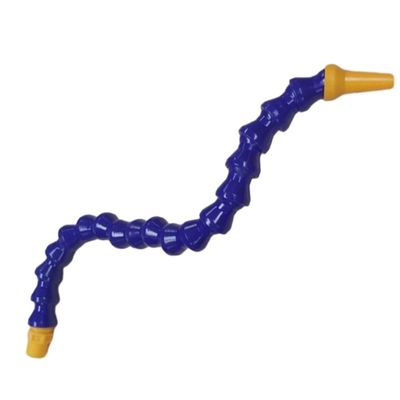 EasyByMall Flexible Coolant Pipe 12.7mm x 300mm Blue Plastic Hose for CNC Milling Lathe Hydraulic Machine Water Cooling System