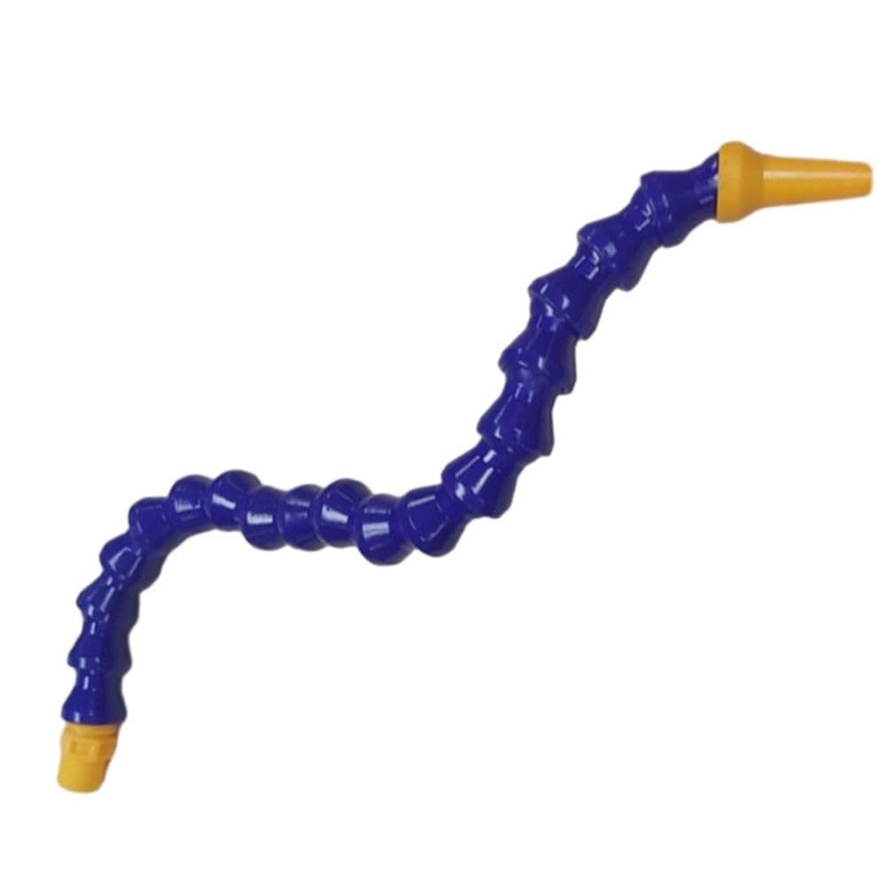 EasyByMall Flexible Coolant Pipe 12.7mm x 300mm Blue Plastic Hose for CNC Milling Lathe Hydraulic Machine Water Cooling System