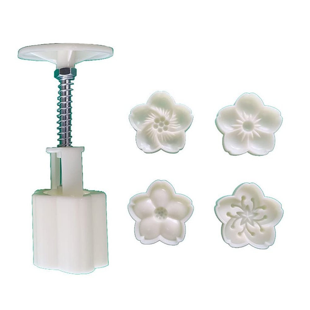 NEWFT Mould with 4 Stamps Autumn Festival Decoration Autumn Festival Thickness Adjustable
