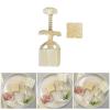 NEWFT Hand Pressure Dessert Mold Square Flower Pattern Cookie Stamps Dessert Maker MidAutumn Festival Cookie Pastries Tool view 2