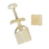 NEWFT Hand Pressure Dessert Mold Square Flower Pattern Cookie Stamps Dessert Maker MidAutumn Festival Cookie Pastries Tool view 3