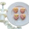 NEWFT Hand-Pressure Mold Love Heart Shaped Cookie Stamps Makers Mid-Autumn Festival Tool view 2