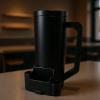 MALSSE Polylactic Acid Portable Beverage Cup with Innovative Design Holds 2 Can for Outdoor Travel and Daily Commuting Ergonomic Handle Cup view 3