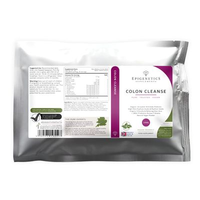 Colon Cleanse 150g (Sachet) | Complete Gut Detox + Recolonizing Formula | Inulin, Psyllium Husk, Chlorella, Aloe + Probiotic Mix (2.8 Billion CFU) | 1 Month Supply