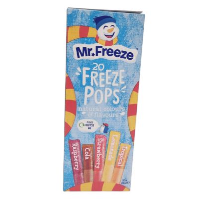 Freeze-at-Home Mixed Flavour Ice Pops, Fruity Frozen Treats with Natural Colours & Flavours, Vegan, Vegetarian & Gluten Free Freezer Pops (Pack of 1 (20 Freeze Pops))