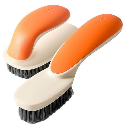 Toyvian 2pcs Multi-purpose Soft Bristle Scrub Brush Lightweight Laundry and Shoe Cleaning Tool for Household Use