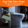 Folding Toilet Grab Bar - Wall-Mounted Safety Rail for Seniors & Pregnant Women - Enhance Bathroom Stability & Support view 4