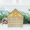 Delicate Wood Advents Calendar Holiday Wood Advents Calendar 24 Day Countdowns with LED Light and Gifts Drawer Countdowns view 3