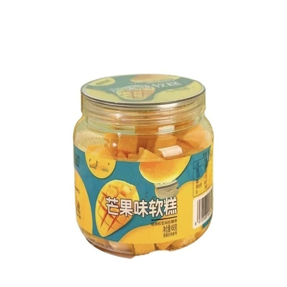 450g Can of Mango-Flavored Soft CakeRich in Fruity Aroma, Soft and Chewy, The Perfect Treat to Satisfy Your Sweet Tooth