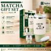 GO GREEN Matcha Gift Set 20g Original Matcha Powder in Metal Tin, 30oz Stainless Steel Tumbler with Fluffy Cover & Plastic Straw, Frother. Complete Matcha Tea Starter Kit for Womens Birthday gifts view 2