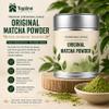 GO GREEN Matcha Gift Set 20g Original Matcha Powder in Metal Tin, 30oz Stainless Steel Tumbler with Fluffy Cover & Plastic Straw, Frother. Complete Matcha Tea Starter Kit for Womens Birthday gifts view 4