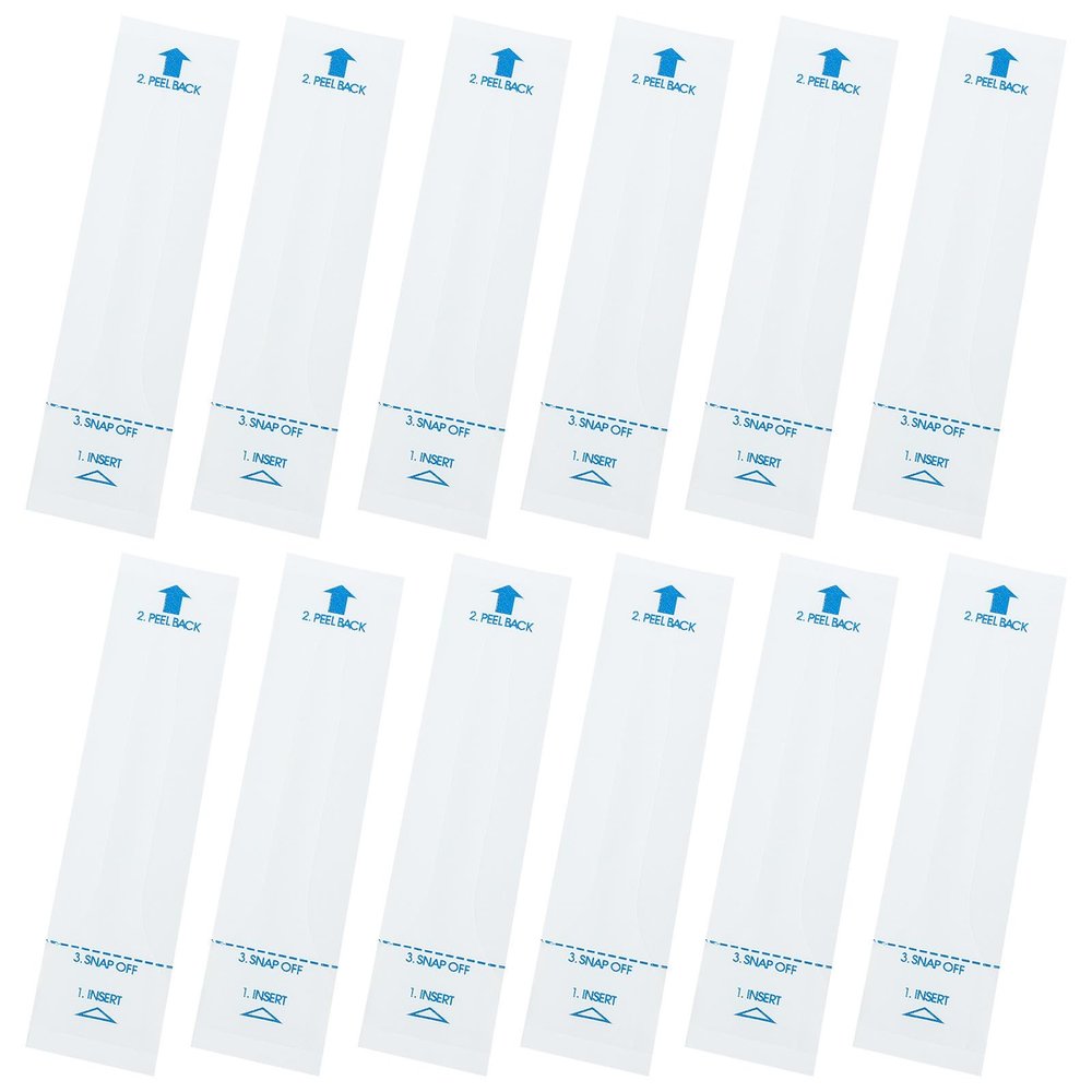 LALADEFIEE 100pcs Disposable Oral Covers Lightweight Paper Material Hygienic Protective Film for Digital Thermometers Suitable for Home and Hospital Use