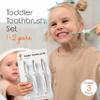 Cherish Baby Care Toddler Toothbrush 1-2 Years - Soft-Grip 3-Pack (Pastel) view 2