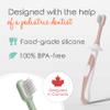 Cherish Baby Care Toddler Toothbrush 1-2 Years - Soft-Grip 3-Pack (Pastel) view 3