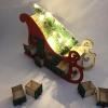 Jazuaiao Christmas Sleigh Tree Wooden Advent Calendar Countdown LED Party Decor 24 Drawer Countdown Calendar for Girls view 3