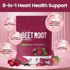 Beetroot Gummies 8-in-1 Heart & Circulation Support with CoQ10, Grape Seed, L-Arginine, B12, Vitamin C view 2