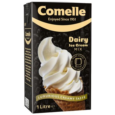 Comelle Dairy Soft Serve Ice Cream Mix, 6x1 Litre