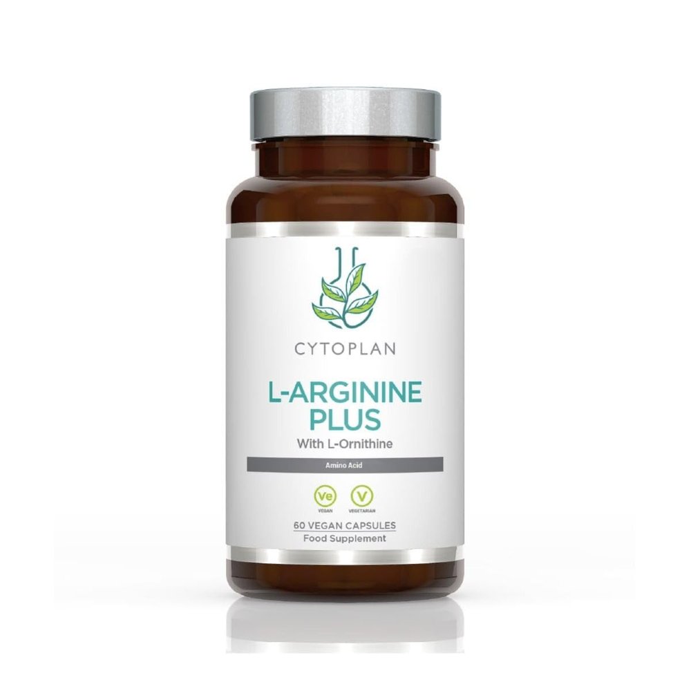 Cytoplan L Arginine Plus with L Ornithine 500mg/250mg Capsules 60 Optimal Absorption British Developed Scientifically Formulated