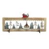 Jazuaiao LED Illuminated Christmas Scene Countdowns Portable Wood Christmas Countdowns Ornament with LED Lighting and Tree Decors Wood Calendar view 4