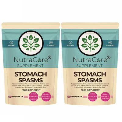 Stomach Spasm Relief 700mg | Digestive Support | NutraCore (180 Caps)