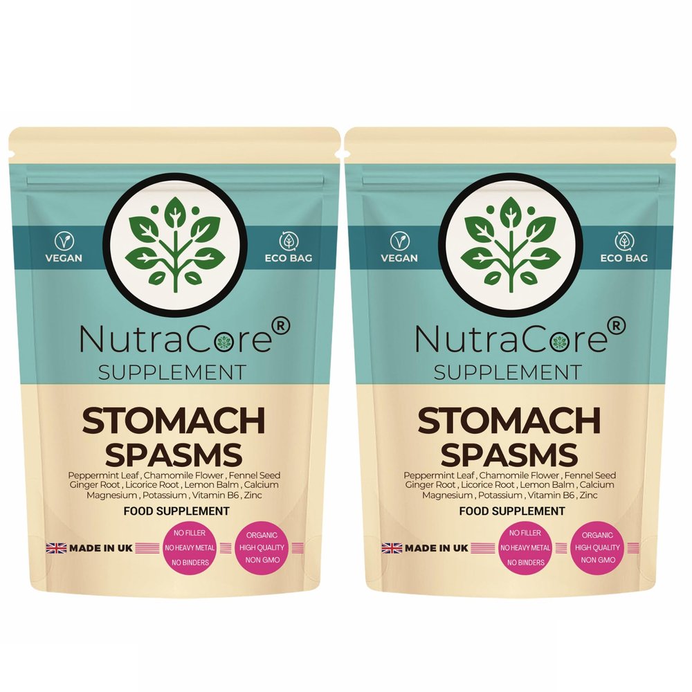 Stomach Spasm Relief 700mg | Digestive Support | NutraCore (180 Caps)