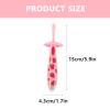 UTHCLO Portable Silicone Toothbrush for Infants with Soft Bristles and Unique Shape, Easy to Use and Adorable Design, for Sensitive Gums and Household Use view 2