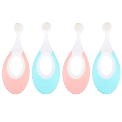 Baby Toothbrush 4pcs Pp Pbt Soft Bristle Training Set