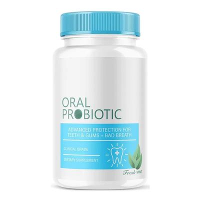 Oral Probiotics Supplement with Prebiotics - Supports Healthy Teeth Gums Mouth and Fresh Odorless Breath for Adults,Chronic Halitosis & Gut Health