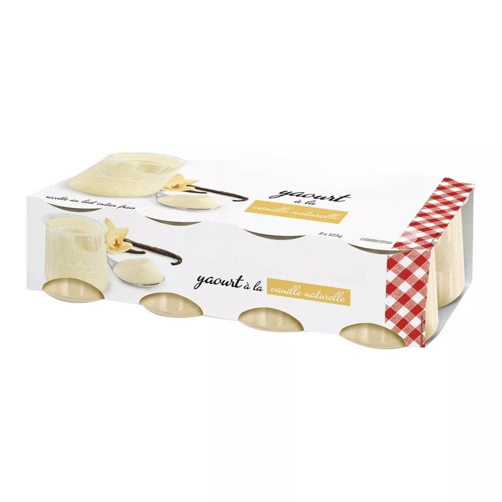 Bone Manam Natural Vanilla Yogurts 8x125g - 1000g