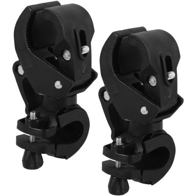 EXAOMBLE 2pcs Wheelchair Cane Holder Crutch Storage Bracket Lightweight Strong Plastic and Metal Cane Organizer for Mobility Scooter and Wheelchair
