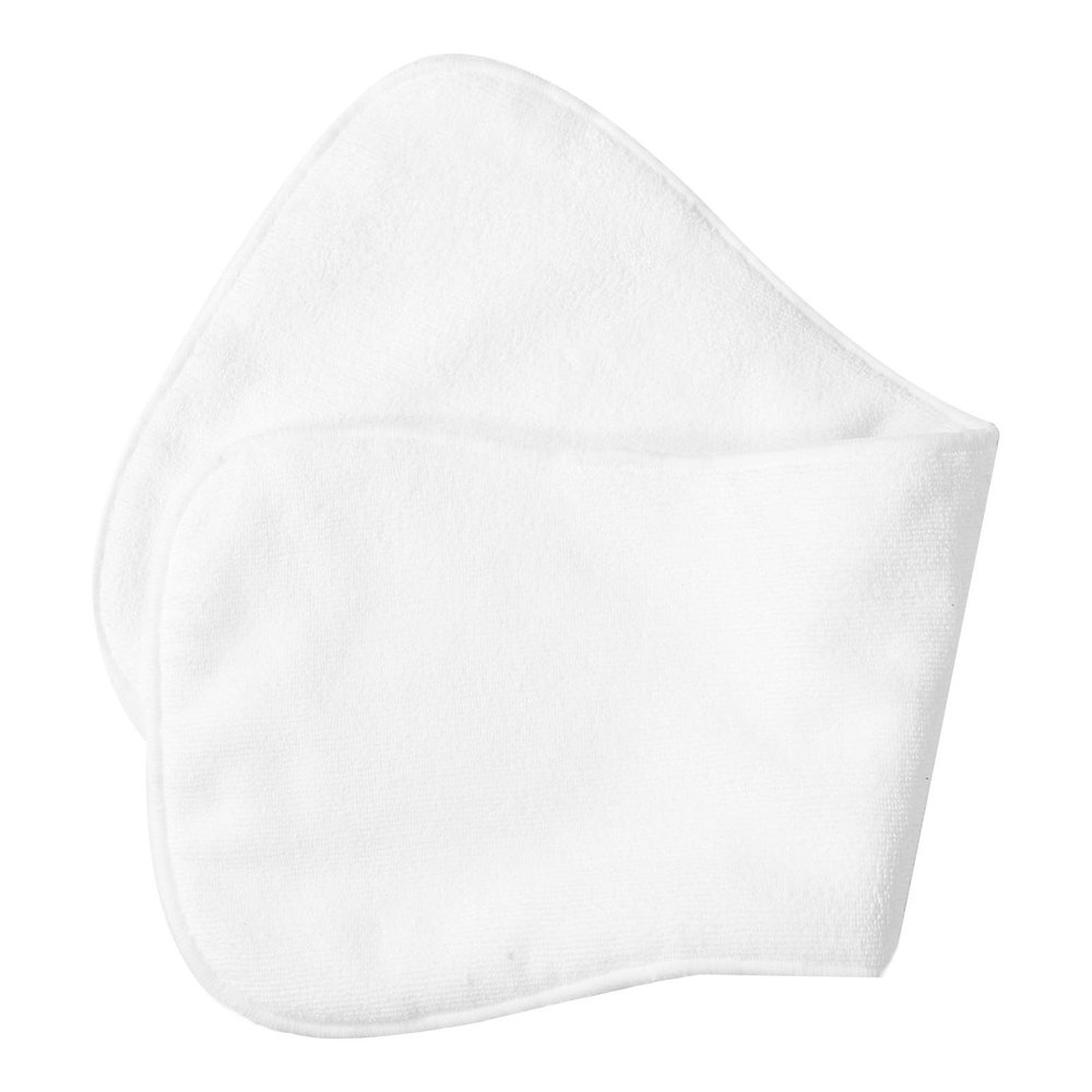 Vaguelly Four-layer White Washable Adult Cloth Diaper with Butterfly Hook-and-loop Fastener, Reusable Incontinence Pad for Faecal Incontinence and Urinary Protection