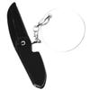 CHICAMPERA Portable Foldable Pocket Beard Comb and Oval Acrylic Mirror Keychain for Men with Fine Teeth Comfortable to Hold for Travel or Trip Use view 1