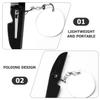 CHICAMPERA Portable Foldable Pocket Beard Comb and Oval Acrylic Mirror Keychain for Men with Fine Teeth Comfortable to Hold for Travel or Trip Use view 4
