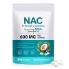 NAC 600mg, N-Acetyl Cysteine Supplement with NAD+ & Coconut MCT Oil for Antioxidant Supports Liver & Energy, Non-GMO, Gluten Free, 300 Count view 1