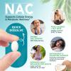 NAC 600mg, N-Acetyl Cysteine Supplement with NAD+ & Coconut MCT Oil for Antioxidant Supports Liver & Energy, Non-GMO, Gluten Free, 300 Count view 3