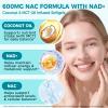 NAC 600mg, N-Acetyl Cysteine Supplement with NAD+ & Coconut MCT Oil for Antioxidant Supports Liver & Energy, Non-GMO, Gluten Free, 300 Count view 4
