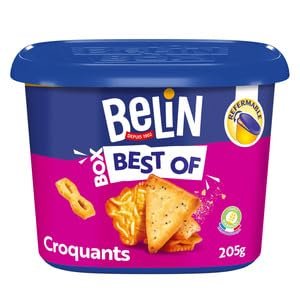 Belin Best of Box Croquants Crackers, Resealable Box, 205g