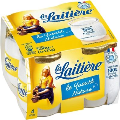 La Latiare Plain yogurts 4x125g - pack of 8
