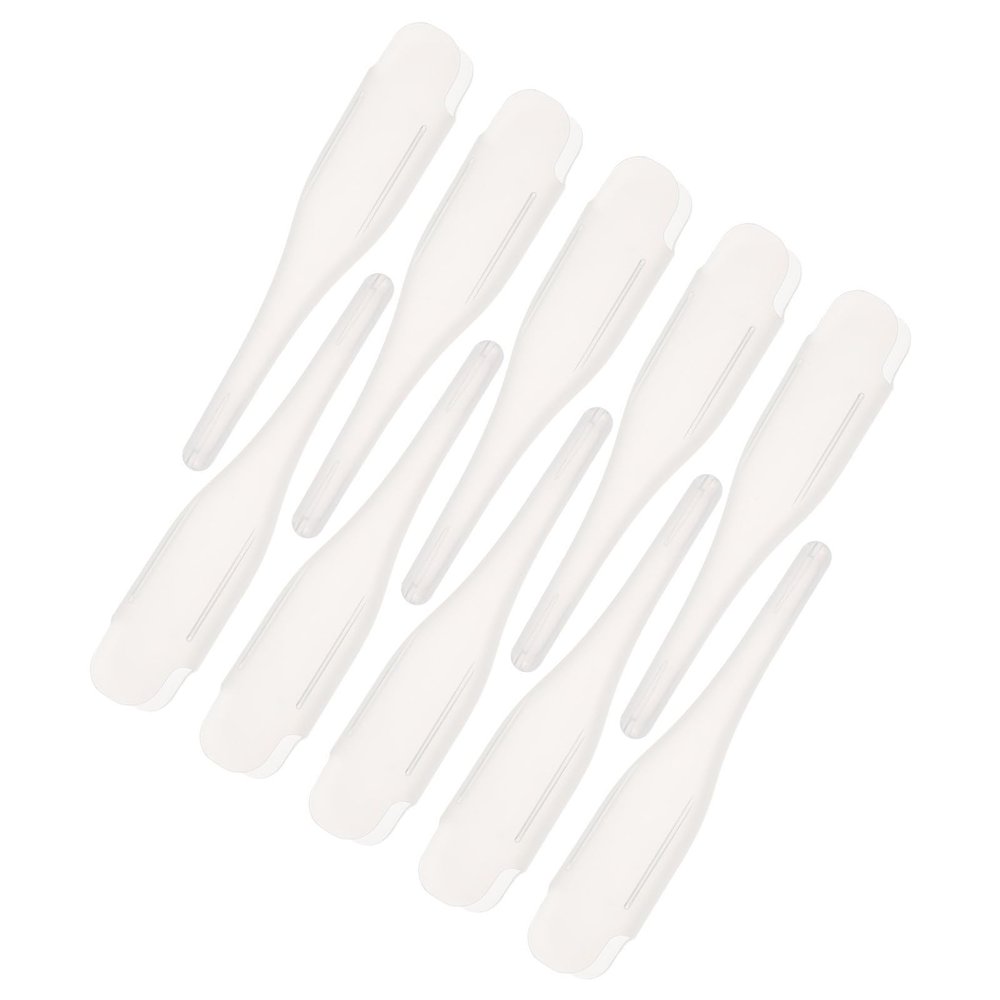 Beavorty 10pcs Plastic Digital Thermometer Covers Soft Protective Sleeves Thin Dust Cover Design for Thermometer Probes Suitable for Families the Go Size 11.5x2.4x1.5cm
