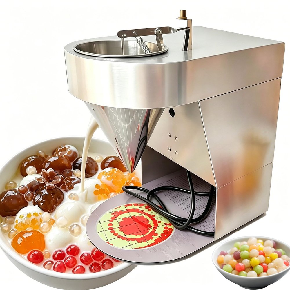 SOTIKARERY Boba Maker Machine, 50kg/h Output, Easy Clean 304 Steel, Perfect for Bubble Tea Shop, Ice Cream Toppings, Tapioca Pearls