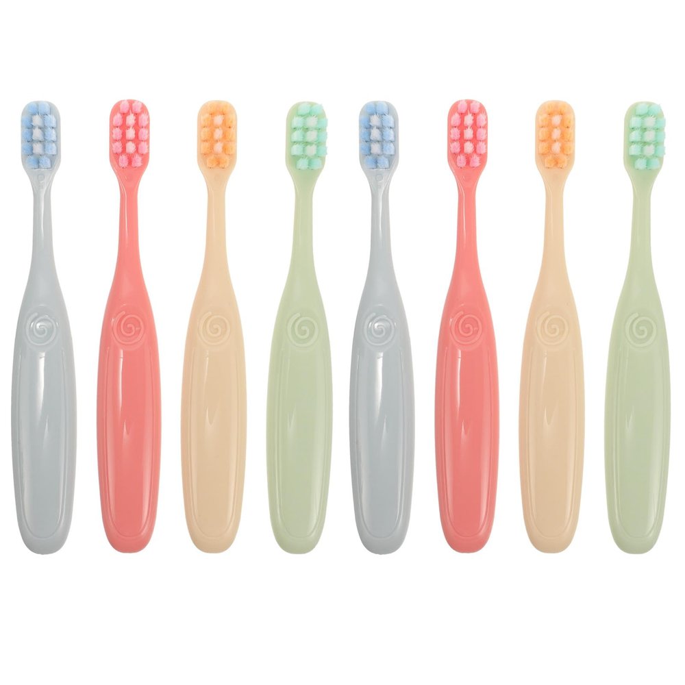 8pcs Boys and Girls Toothbrushes Soft Bristles Portable Manual Brush