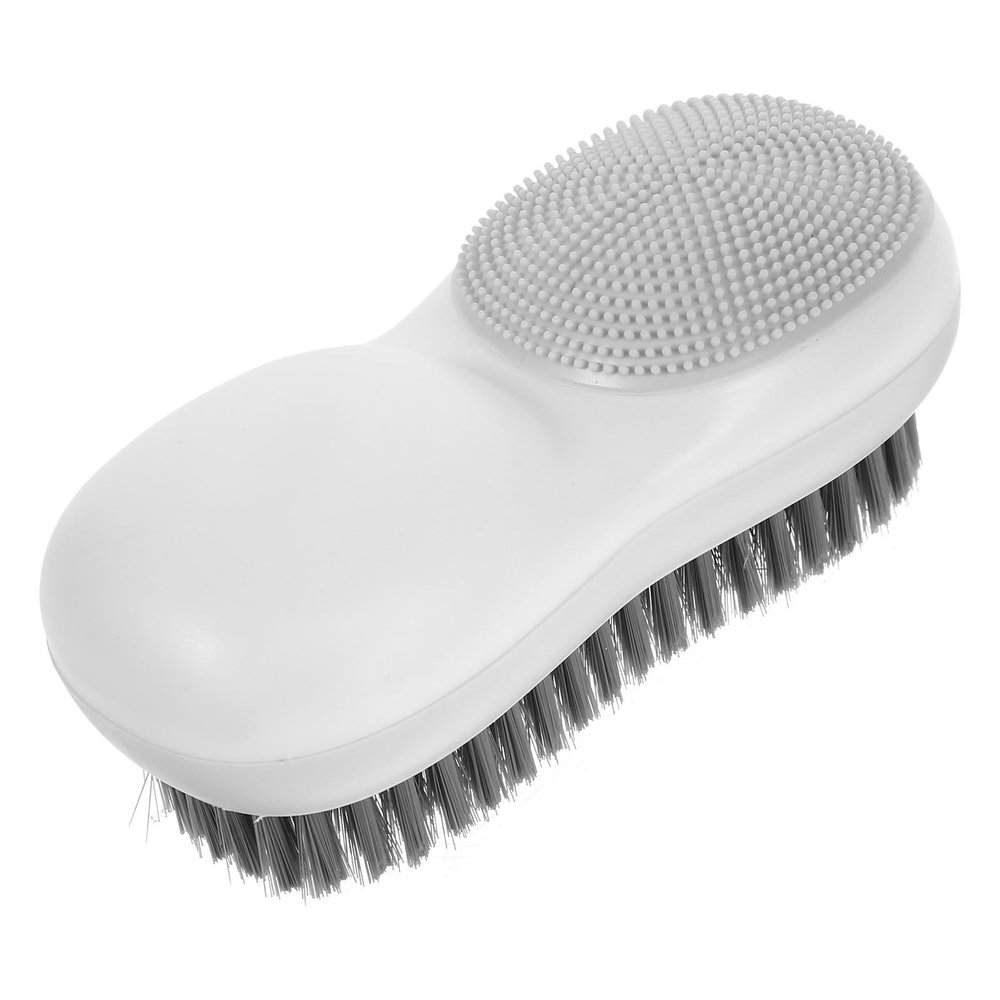 POPETPOP Multifunctional Laundry Cleaning Brush with Soft Bristles for Shoes and Clothes, Featuring Smooth Edges and Comfortable Grip, for Household Use in Bathroom and Kitchen