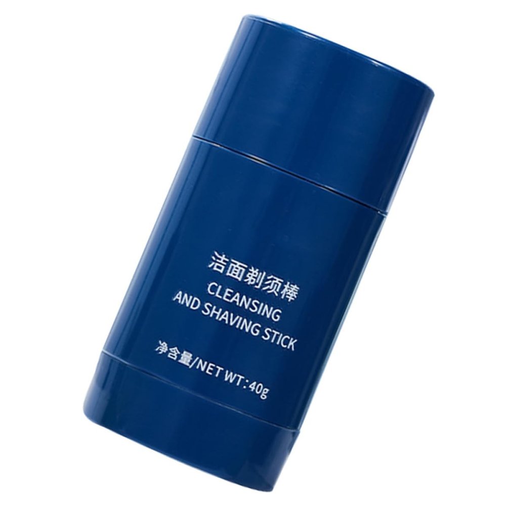 STOBAZA Beard Softening Shave Stick for Men with Moisturizing Cream and Deep Cleansing Properties, Manual Shaving Tool Suitable for Grooming and Facial Clean