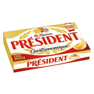 President Unsalted butter 125g - Pack of 2