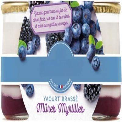 La Farmirre Blackberry & Blueberry yogurts 2x160g - pack of 8