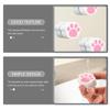 Hemobllo 4pcs Cat Claw Kitchen Sponges Non-Scratch Mirror Scrubber for Bathroom Glass Tile Cleaning Reusable Gentle Surface Erase Away Sponge view 3