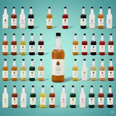 Simply Syrups For Hot & Cold Beverages - With Pump Included (Lime Syrup 1 Ltr & Pump)